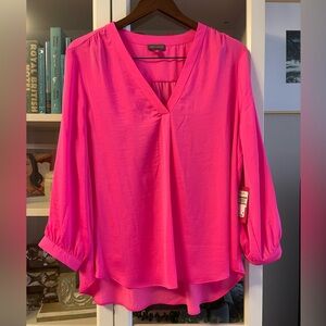 NWT Vince Camuto Hot Pink Blouse